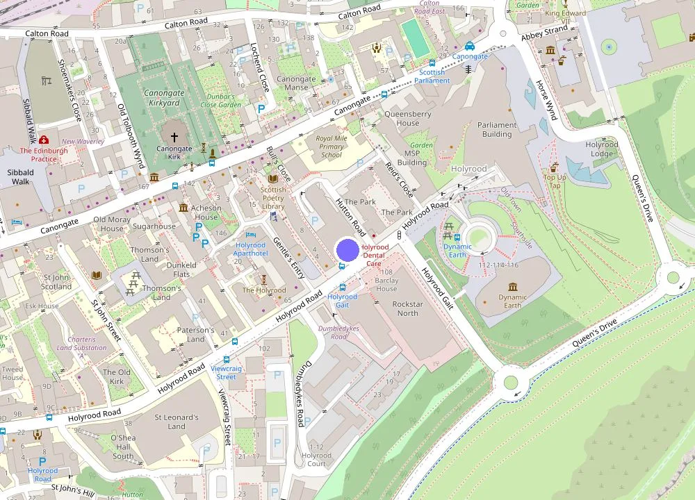Map: Edinburgh Marriott Hotel Holyrood